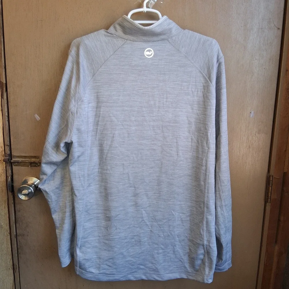 Vineyard Vines Performance Zac Brown Band Gray 1/4 zip Mens Large - Picture 2 of 15